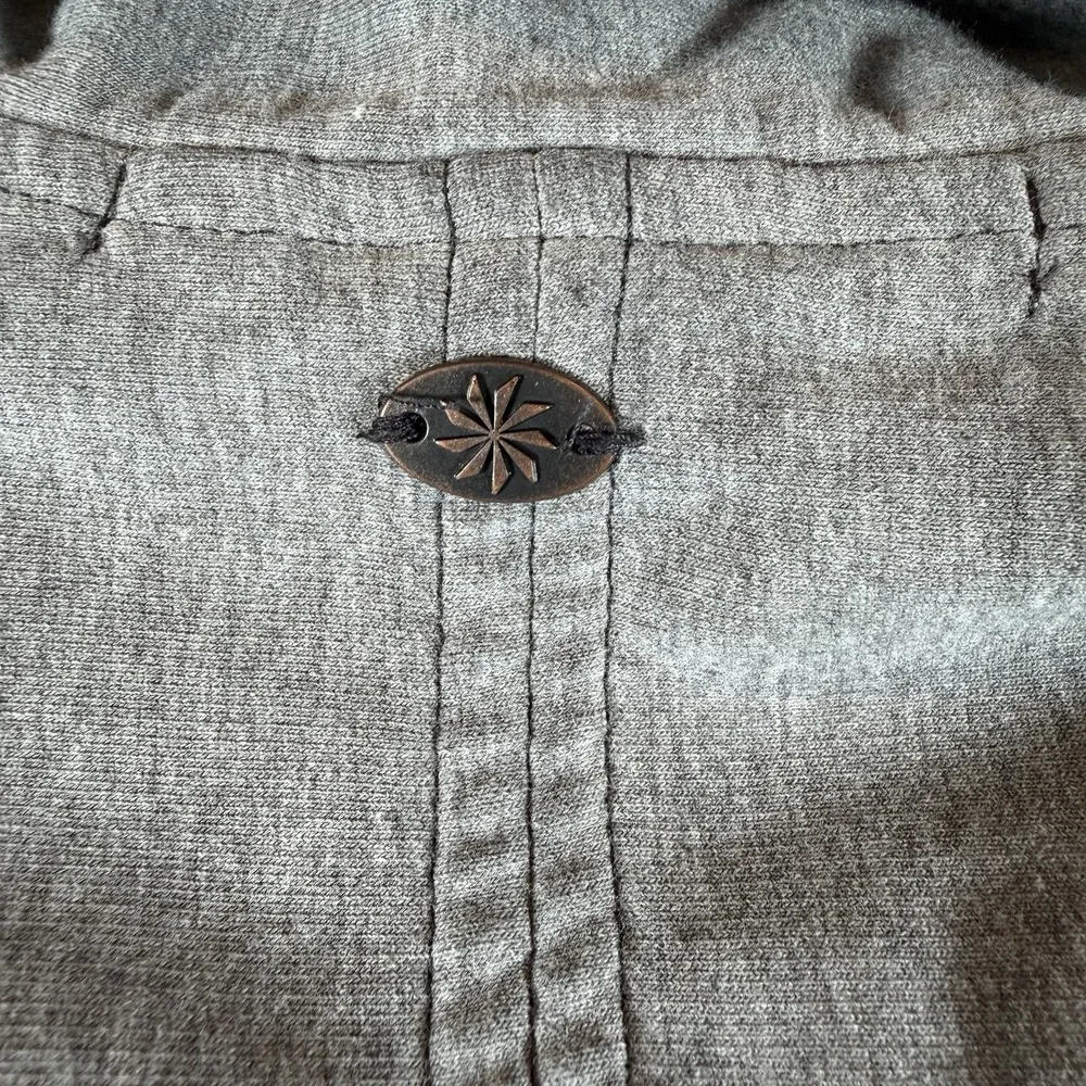 Athleta Jacket Women's Sz M Gray City Limits Moto Diagonal Zip Stretchy Athletic